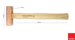 Ceta Form 750gr Ağaç Saplı Bakır Çekiç L18-750