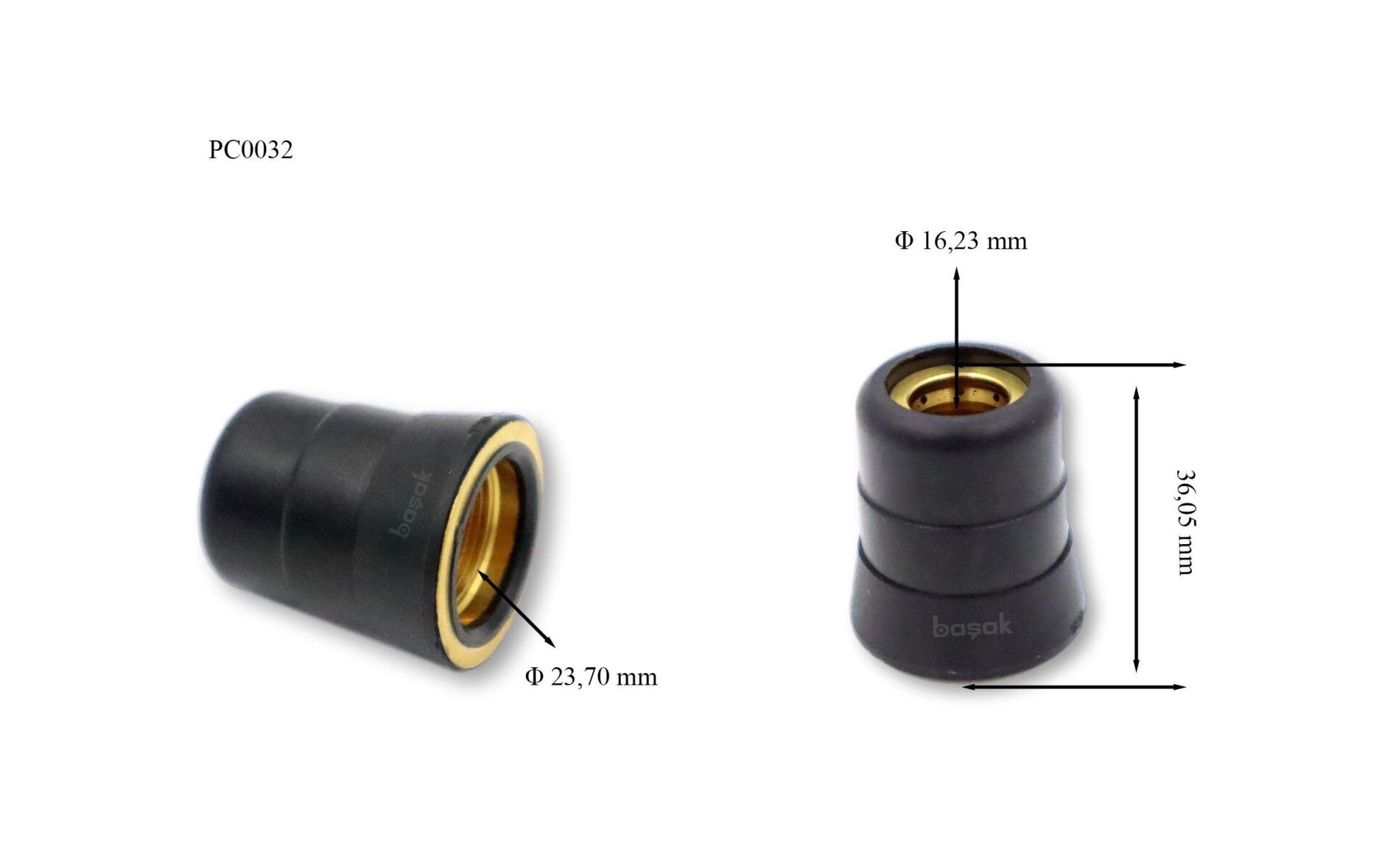 PC0032 CB70 Plazma Kesim Nozulu L:31,5 mm Trafimet