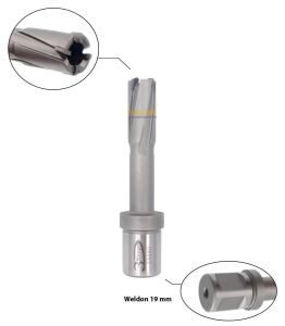 3Keego 14 x 50 mm TCT Elmas Manyetik Matkap Ucu HCB50