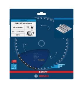 Bosch 190*30 mm 56 Diş Alüminyum Testere Bıçağı Expert 2608644102