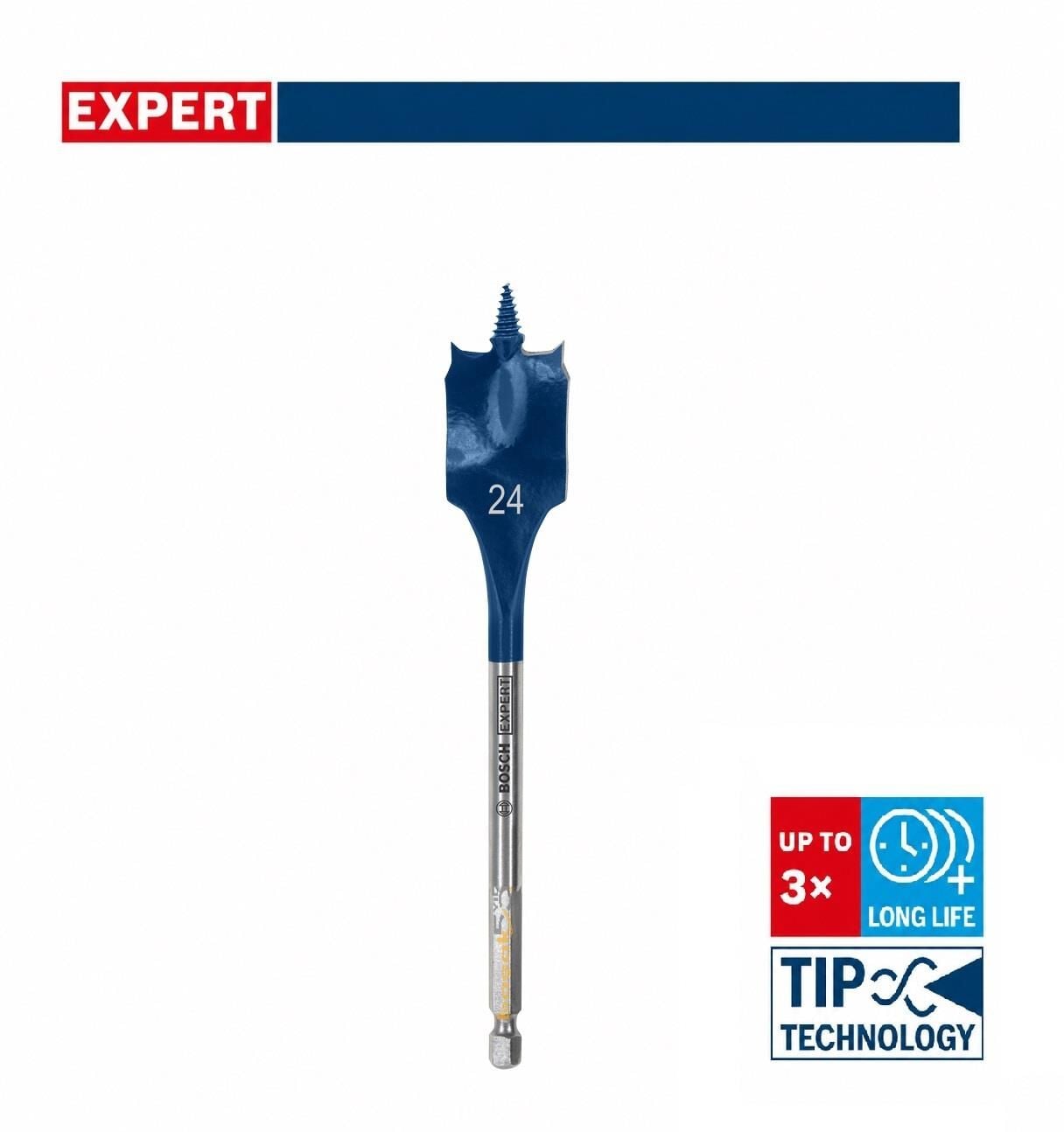 Bosch Expert 24 x 152 mm Ahşap Yaprak Kelebek Delme Ucu 2608902097