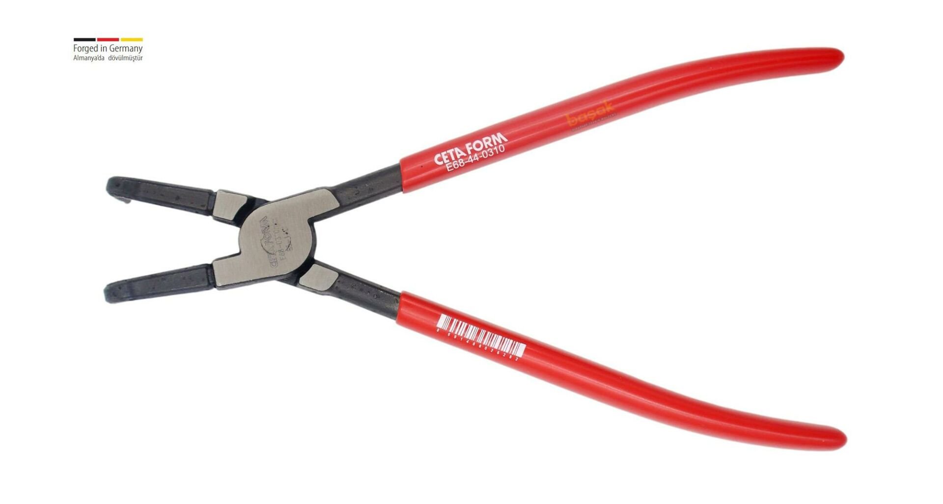 Ceta Form 310 mm İç Segman Pensesi Eğri Uçlu-Yaysız E68-44-0310