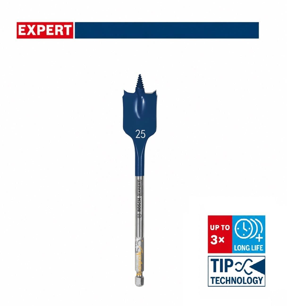Bosch Expert 25 x 152 mm Ahşap Yaprak Kelebek Delme Ucu 2608902098