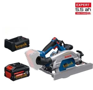 Bosch GKS 18V-57-2 GX 1x5,5 Ah Expert Akülü Raylı Açılı Kesim Akülü Daire Testere
