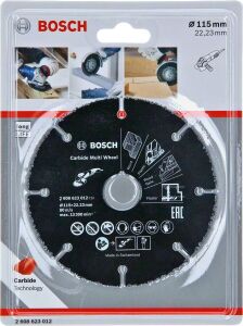 Bosch Carbide Multi Wheel 115 mm Çok Amaçlı Kesici 2608623012