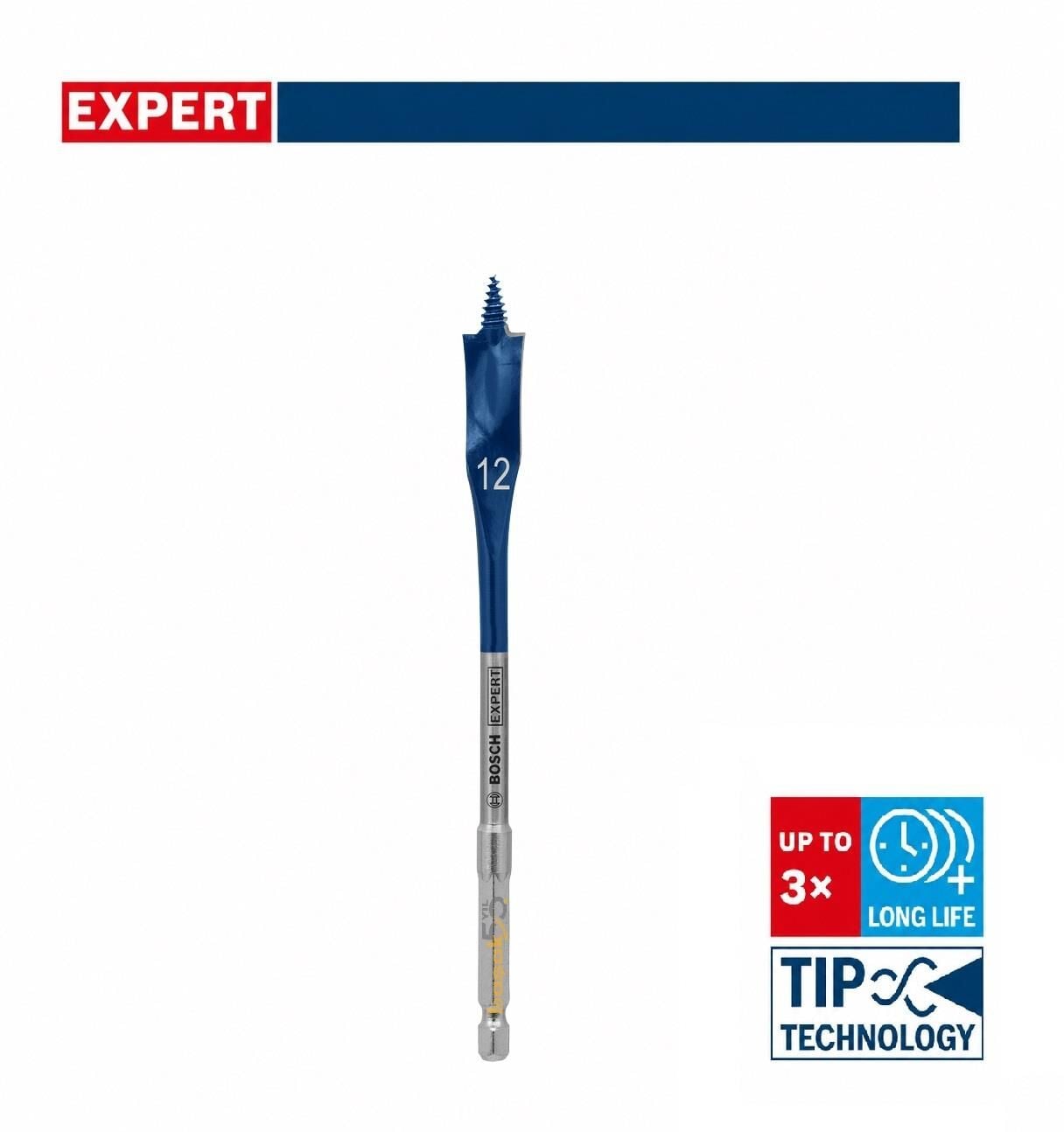 Bosch Expert 12 x 152 mm Ahşap Yaprak Kelebek Delme Ucu 2608902088