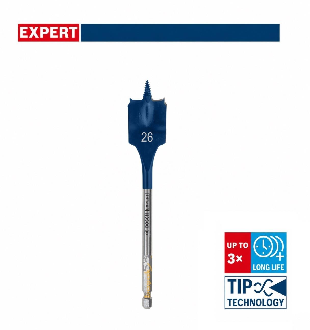 Bosch Expert 26 x 152 mm Ahşap Yaprak Kelebek Delme Ucu 2608902099