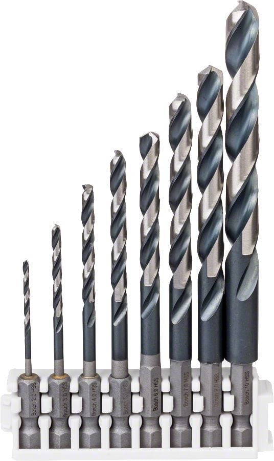 Bosch Impact HSS 8'li Set Click 1/4'' Altıgen Matkap Ucu 2608577139