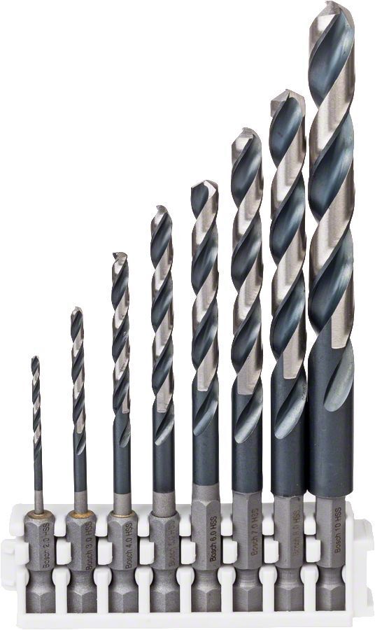 Bosch Impact HSS 8'li Set Click 1/4'' Altıgen Matkap Ucu 2608577139