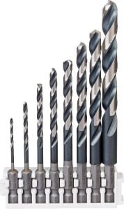 Bosch Impact HSS 8'li Set Click 1/4'' Altıgen Matkap Ucu 2608577139