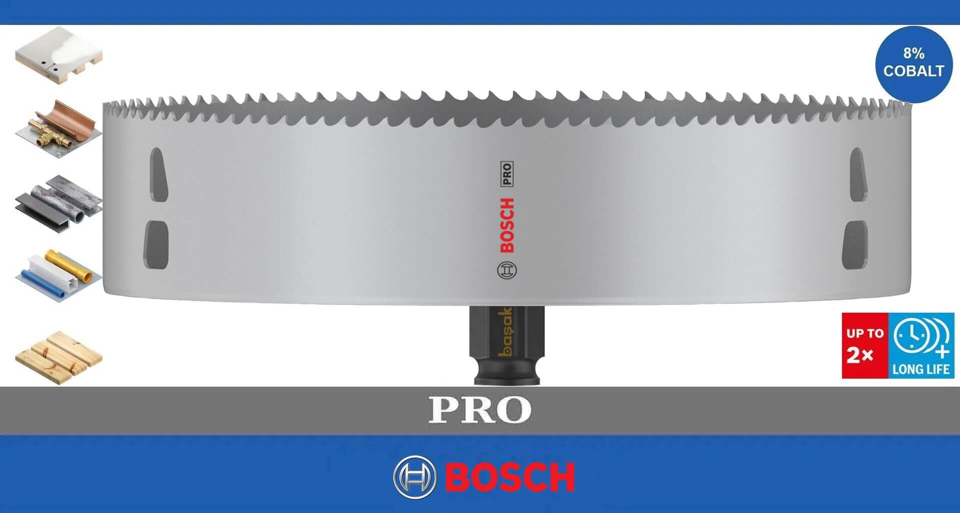 Bosch Pro 210 mm PC Delik Testeresi HSS %8 Kobalt 2608594422