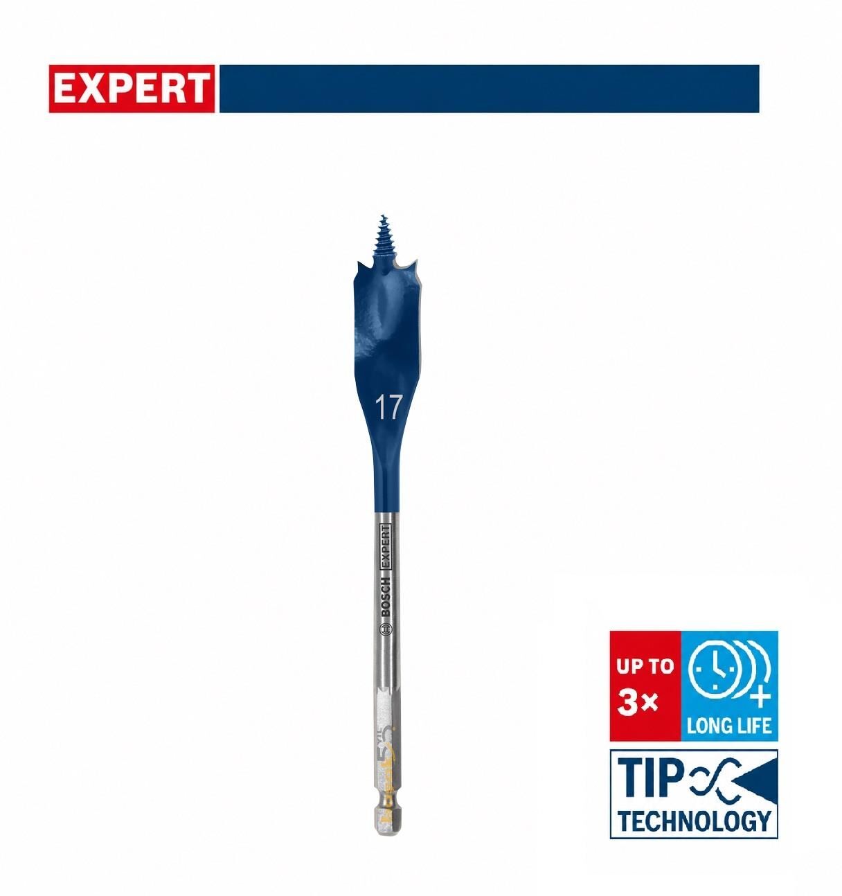 Bosch Expert 17 x 152 mm Ahşap Yaprak Kelebek Delme Ucu 2608902092