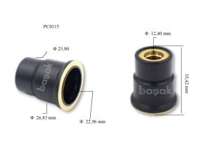 PC0115 A81 Plazma Kesim Nozulu L:35,4 mm Trafimet
