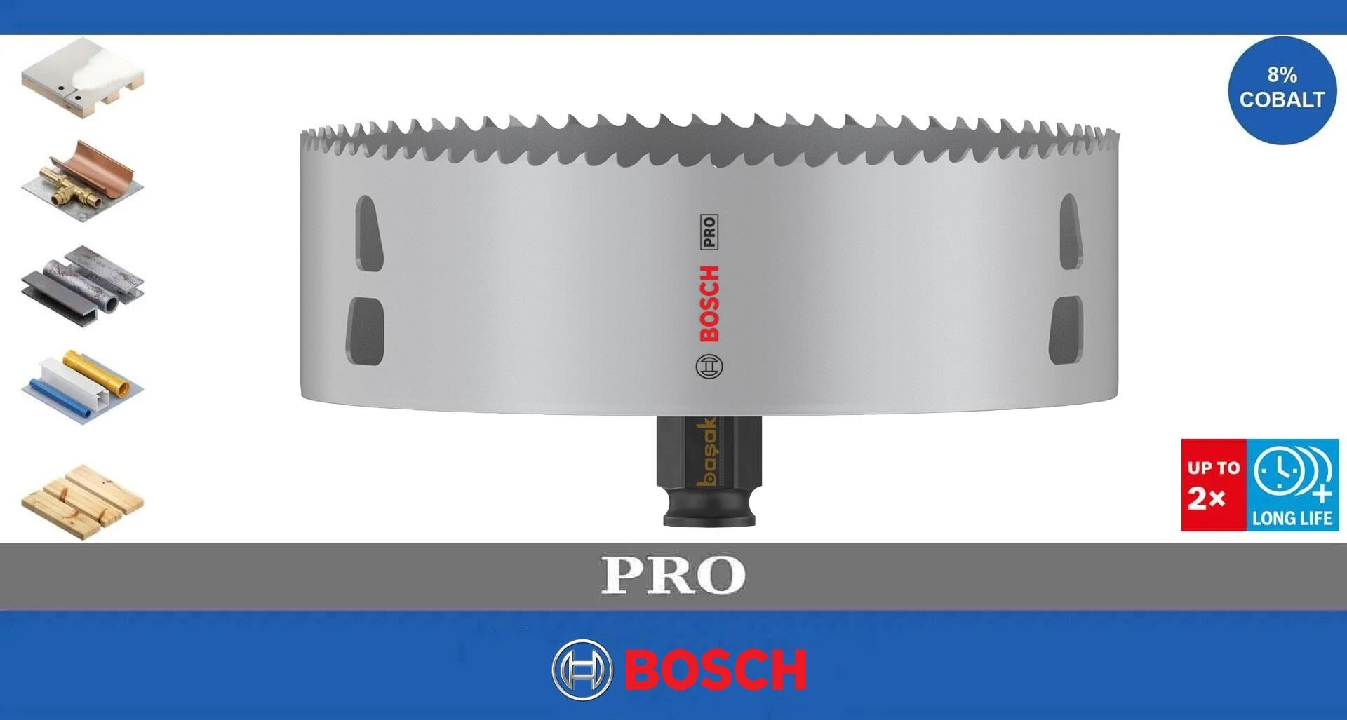 Bosch Pro 152 mm PC Delik Testeresi HSS %8 Kobalt 2608594419