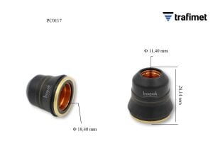PC0117 S25K Plazma Kesim Nozulu L:28 mm Trafimet