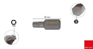 Ceta Form H10 T50x30 mm Torx Bits Uç CB/1050G