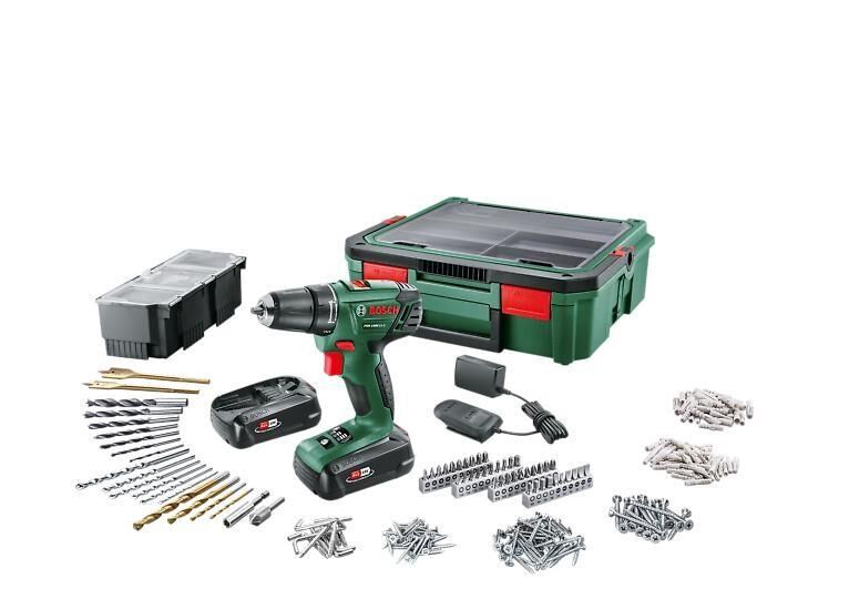 PSR 1800LI-2 S-Boxx (2x1,5Ah) + 241 Parça Aksesuarlı 06039A310S