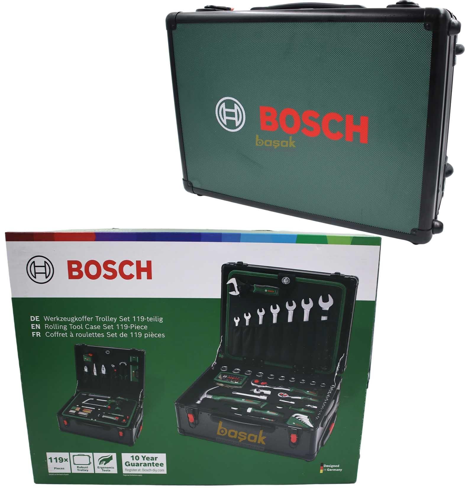 Bosch 119 Parça Hepsi Bir Arada El Aleti Seti – Tekerlekli Çanta 1600A02ZB4