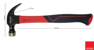 Ceta Form 450gr Fiberglas Saplı Çatal Çekiç L07F-16