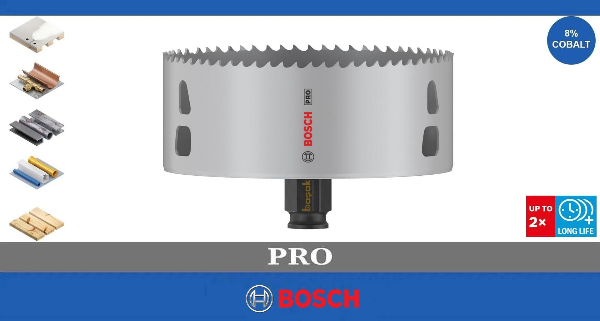 Bosch Pro 121 mm PC Delik Testeresi HSS %8 Kobalt 2608594415