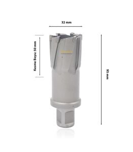 3Keego 32 x 50 mm TCT Elmas Manyetik Matkap Ucu HCB50