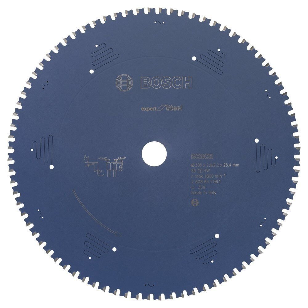 Bosch Elmas 305x25,40 mm 80 Diş Çelik | Metal Testeresi Expert 2608643061