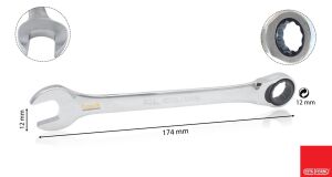 Ceta Form 12 mm Cırcırlı Kombine Anahtar B05-12
