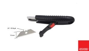 Ceta Form J47C-S Emniyetli Maket Bıçağı (Otomatik Geri Çekme)