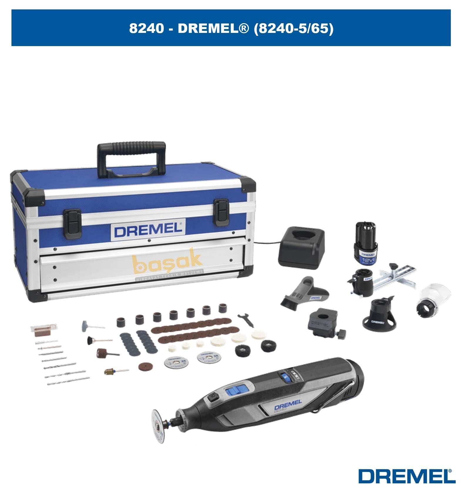 Dremel 8240 Akülü El Motoru 65 Parça Aksesuarlı F0138240JK