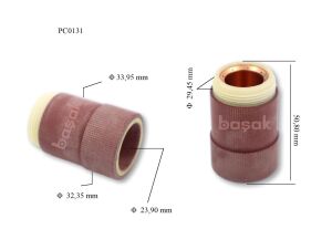 PC0131 A141-A151 Plazma Kesim Nozulu Vidalı Uzun Ömürlü Trafimet