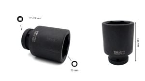 Ceta Form 75 mm 1” 6 Köşe Derin Havalı Lokma Anahtar C84-H75