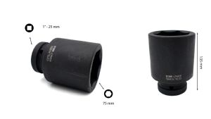 Ceta Form 75 mm 1” 6 Köşe Derin Havalı Lokma Anahtar C84-H75