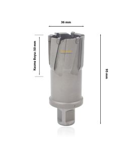 3Keego 36 x 50 mm TCT Elmas Manyetik Matkap Ucu HCB50