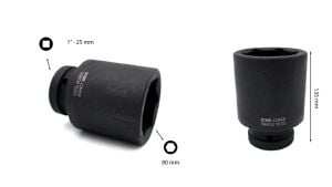 Ceta Form 80 mm 1” 6 Köşe Derin Havalı Lokma Anahtar C84-H80