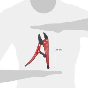 Ceta Form 240 mm X-Grip Düz Ağızlı Ayarlı Pense E51-240-2