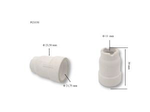 PC0150 Plazma Kesim Nozulu (A 51) (L : 39 mm) Seramik Nozul