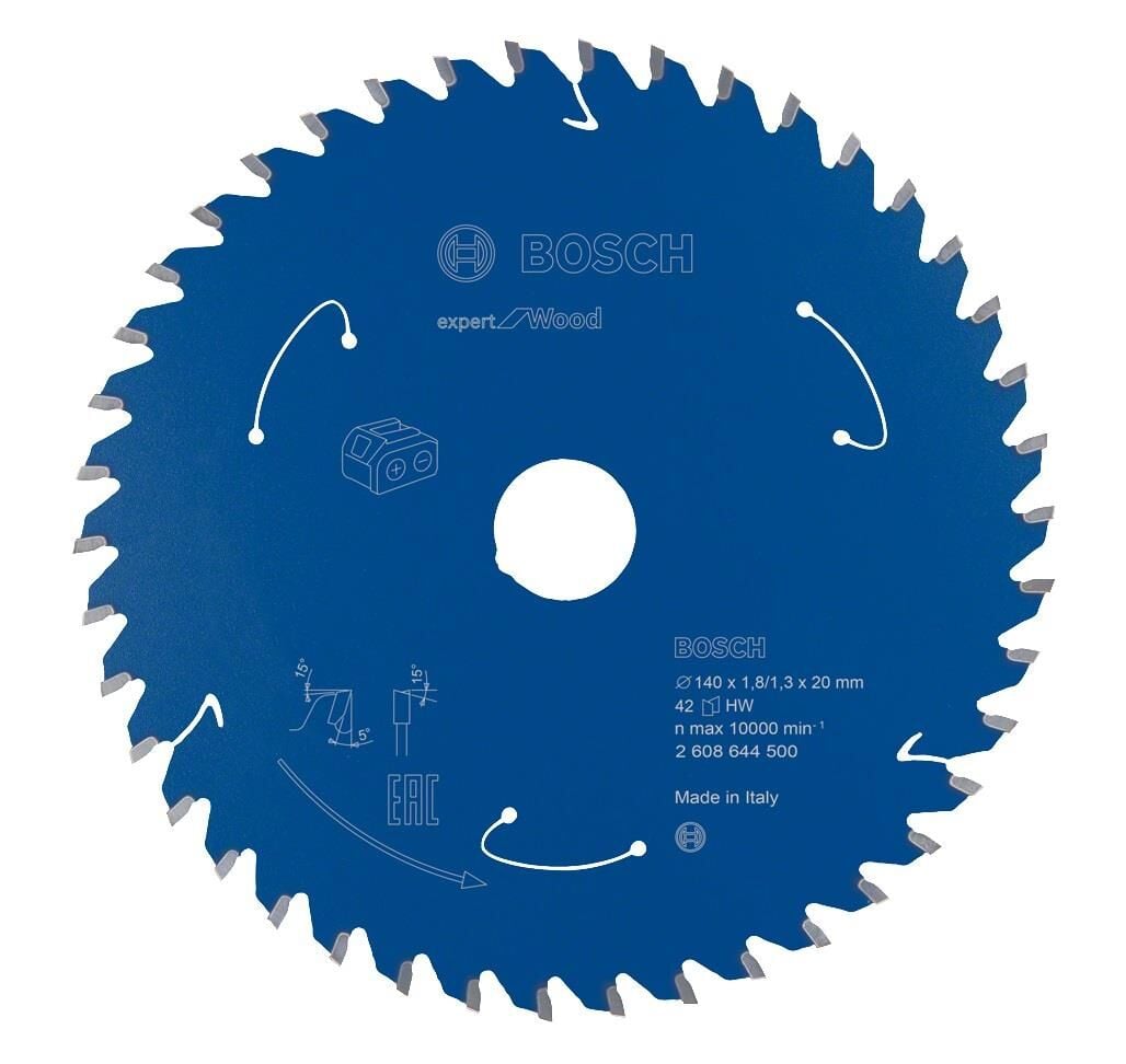 Bosch Expert 140 mm 42 Diş Akülü Daire Testere Bıçağı 2608644500