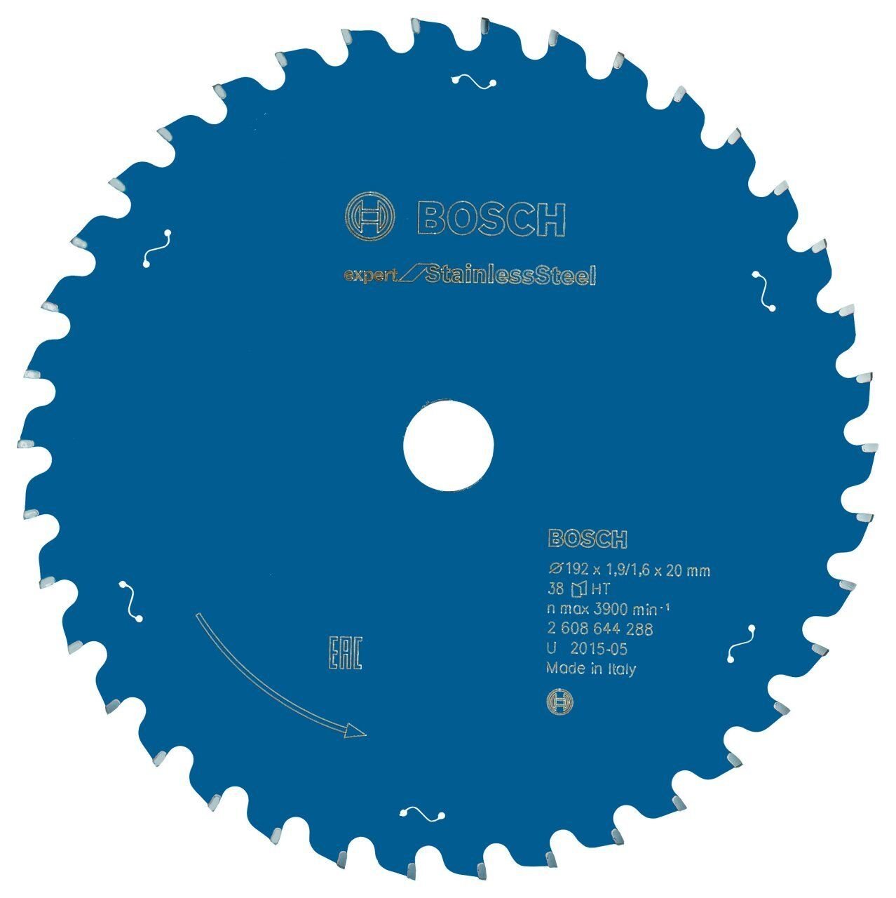 Bosch Paslanmaz Çelik 192*20mm 38 Diş Expert Daire Testere Bıçağı 2608644288