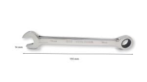 Ceta Form 14 mm Cırcırlı Kombine Anahtar B05-14