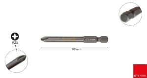 Ceta Form PZ3x90 mm Yıldız Bits Uç CB/913