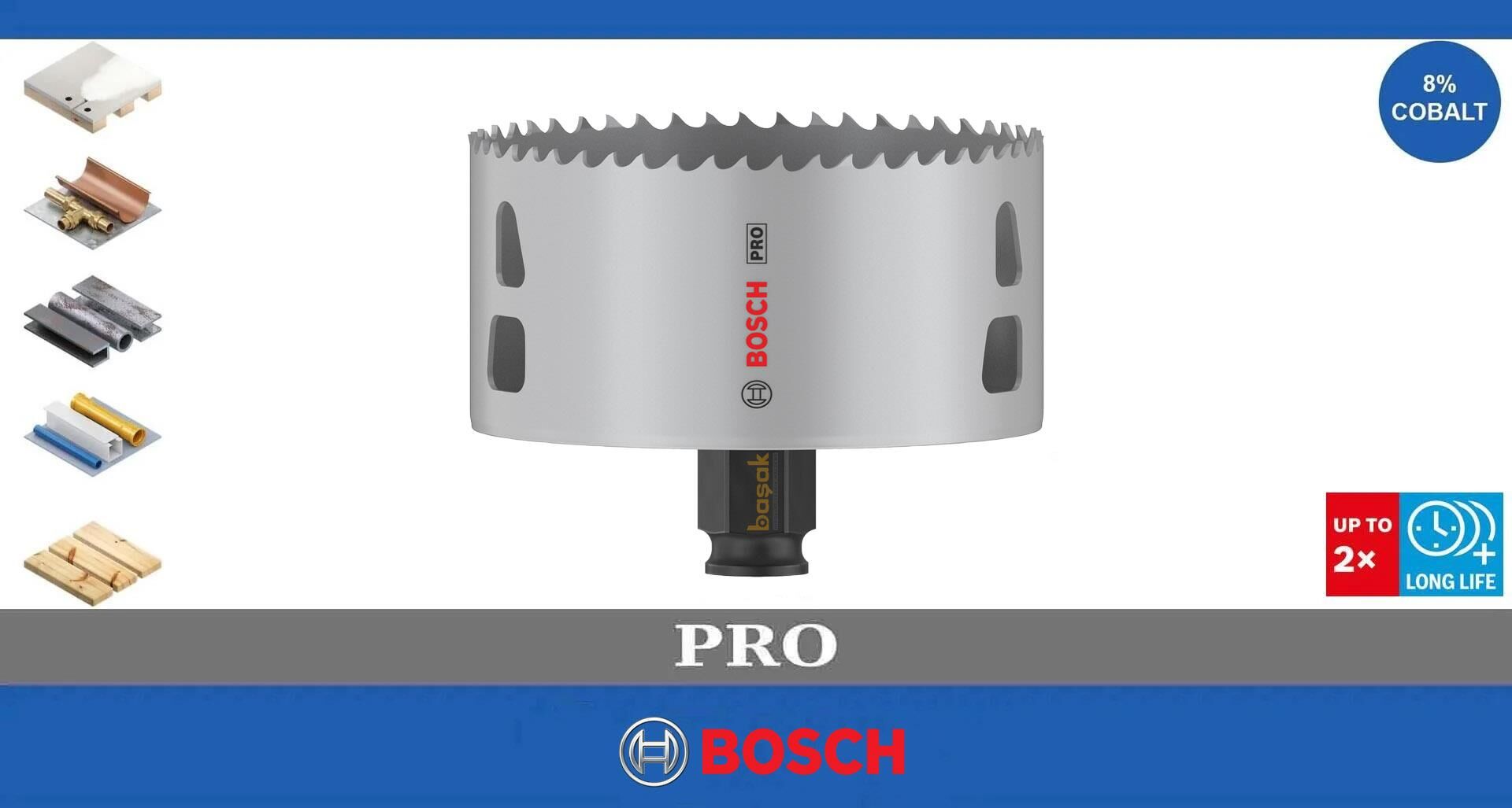 Bosch Pro 95 mm PC Delik Testeresi HSS %8 Kobalt 2608594408