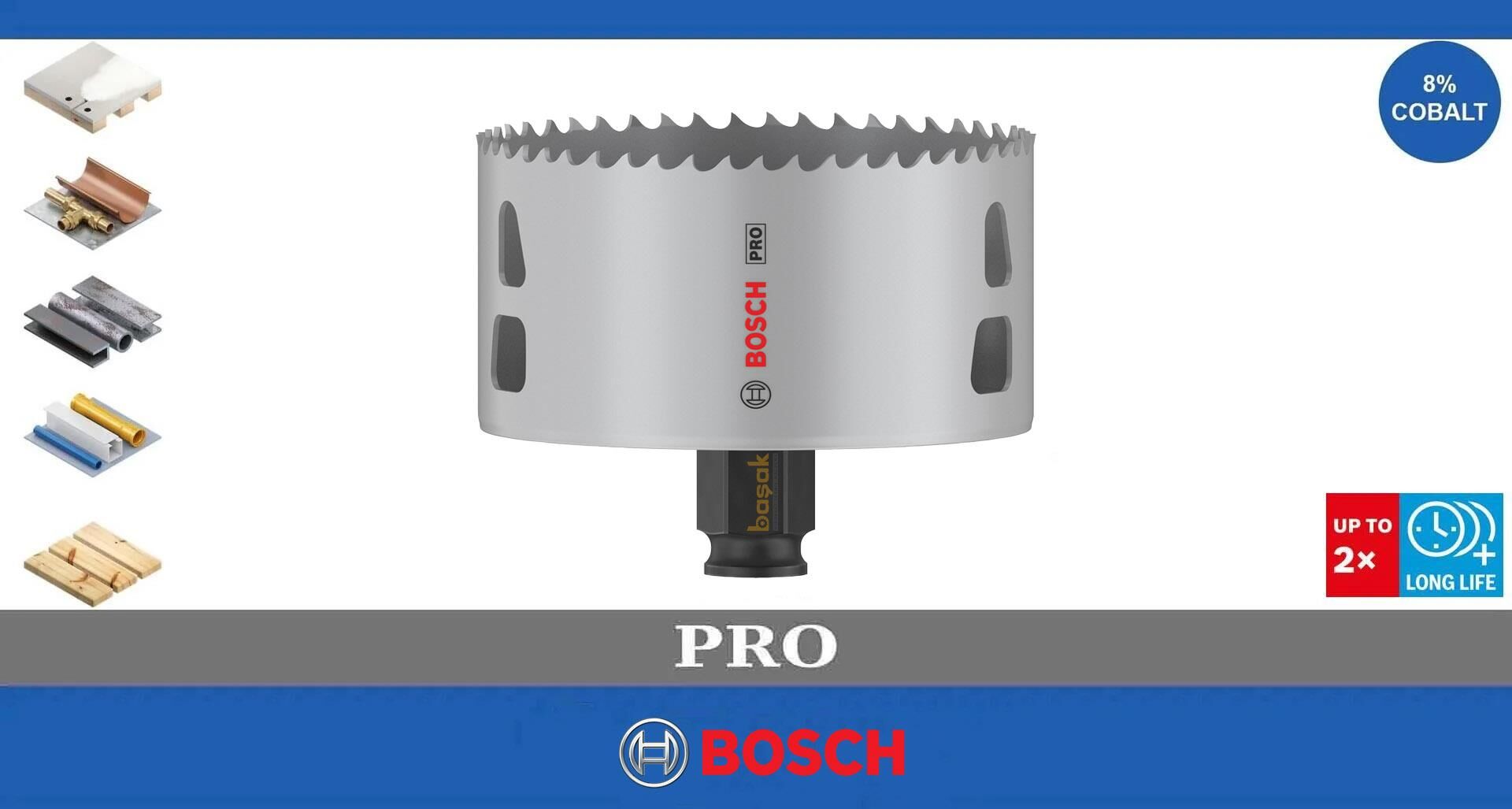 Bosch Pro 92 mm PC Delik Testeresi HSS %8 Kobalt 2608594407