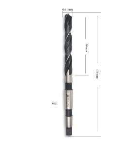 MTE 11 mm Mors Konik Saplı Matkap Ucu HSS (DIN 345)