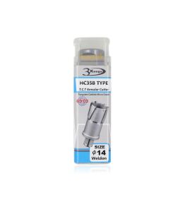 3Keego 14 x 35 mm TCT Elmas Manyetik Matkap Ucu HCB35