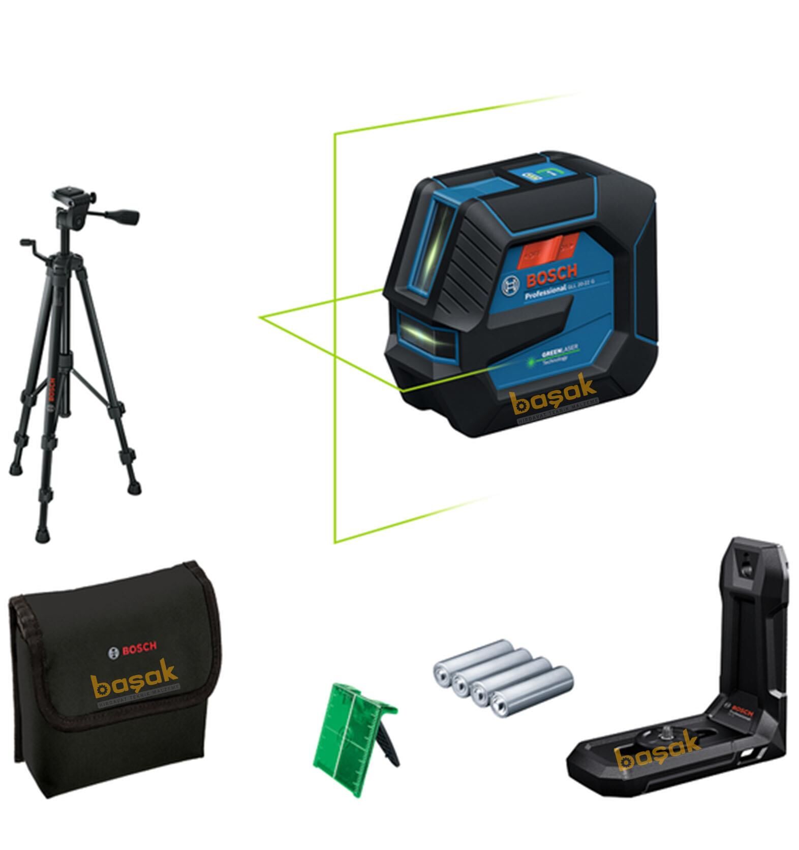 Bosch GLL 20-22 G Çizgi Lazeri BT 150 Tripodlu 0601065601