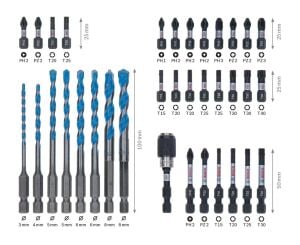 Bosch Impact 35'li Matkap ve Bits Ucu Karışık Set 2608577147