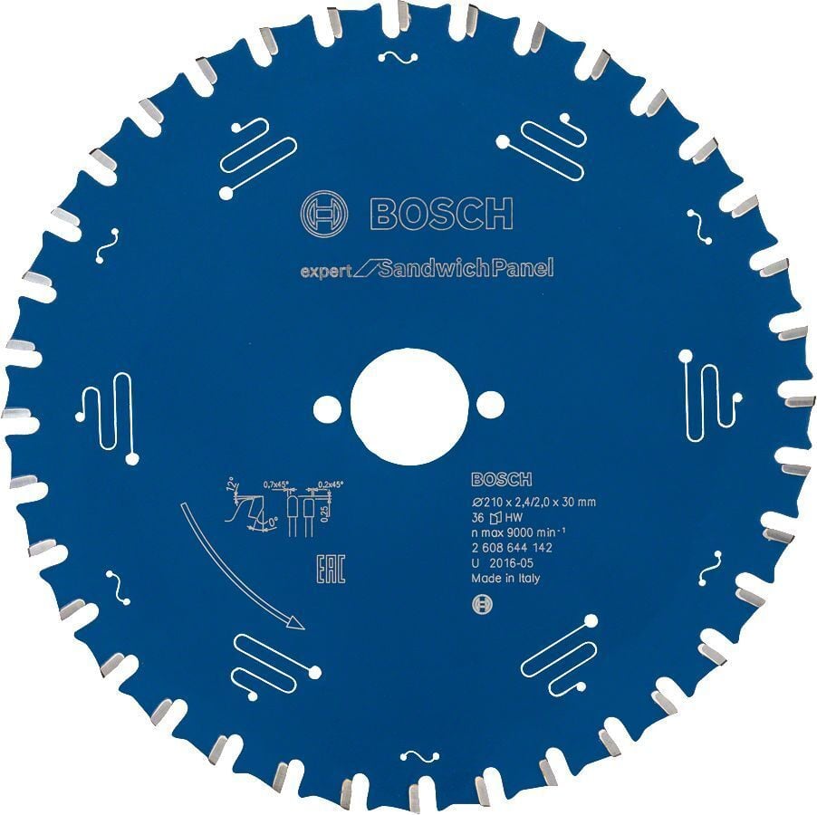 Bosch Sandviç Panel 210*30 mm 36 Diş Expert Daire Testere Bıçağı 2608644142