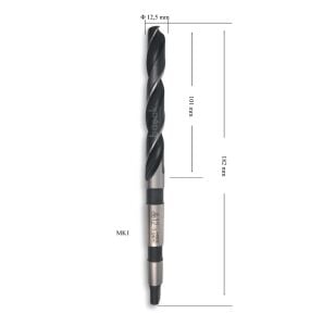 MTE 12,5 mm Mors Konik Saplı Matkap Ucu HSS (DIN 345)