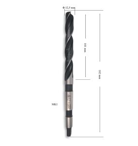 MTE 12,5 mm Mors Konik Saplı Matkap Ucu HSS (DIN 345)