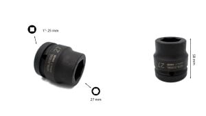 Ceta Form 27 mm 1” 6 Köşe Havalı-Darbeli Lokma Anahtar C82-H27